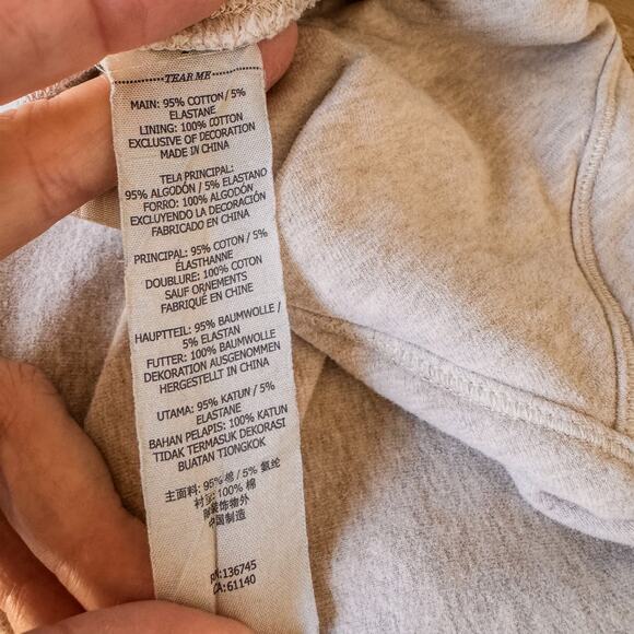 Lorna Jane Throw Over Active Cropped Long Sleeve Top in Off White Marl - Small - Picture 8 of 12